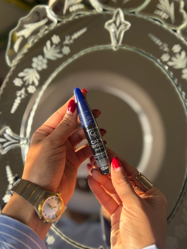 خط چشم آبی گلدن رزblue Golden roseمدل cats eye