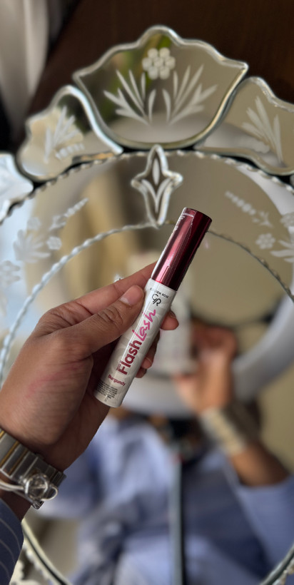 ریمل حجم دهنده و بلند کننده گلدن رز مدل Flash lash رنگ آبی بنفش زرشکی و بادمجونی و سبز با برس جدا کننده مژه