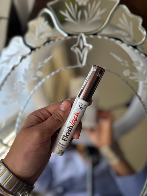ریمل حجم دهنده و بلند کننده گلدن رز مدل Flash lash رنگ آبی بنفش زرشکی و بادمجونی و سبز با برس جدا کننده مژه
