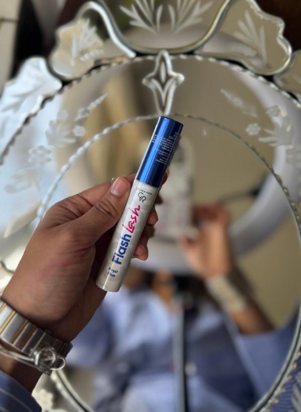 ریمل حجم دهنده و بلند کننده گلدن رز مدل Flash lash رنگ آبی بنفش زرشکی و بادمجونی و سبز با برس جدا کننده مژه