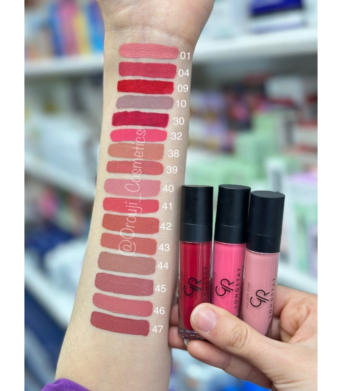 رژلب مات مایع بادوام گلدن رز
